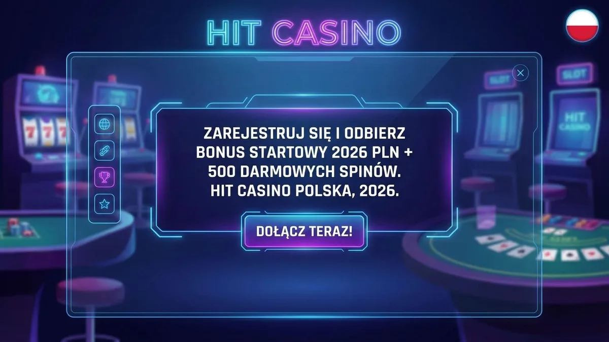 Rejestracja z bonusem w Hit Casino